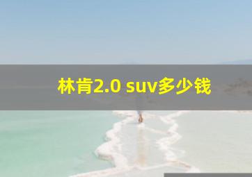 林肯2.0 suv多少钱